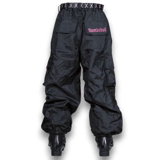 Slacker Baggy Snow Pant 2.0: Black/Pink