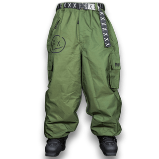 Slacker Baggy Snow Pant 2.0: Olive