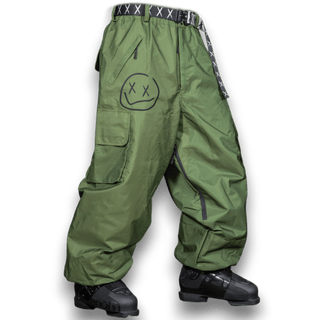Slacker Baggy Snow Pant 2.0: Olive