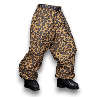 Slacker Baggy Snow Pant 2.0: Yellow Cheetah