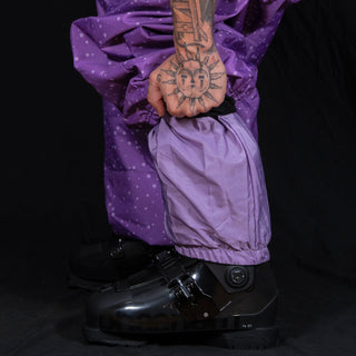Slacker Baggy Snow Pant 2.0: Purple Dot