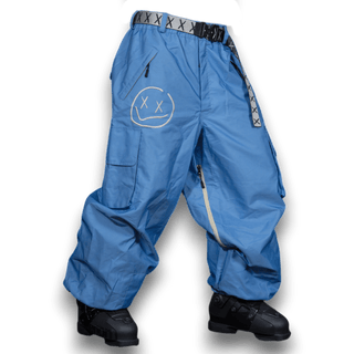 Slacker Baggy Snow Pant 2.0: Blue