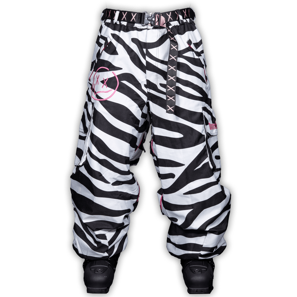 Slacker Baggy Snow Pant 2.0: Zebra – Numbskull