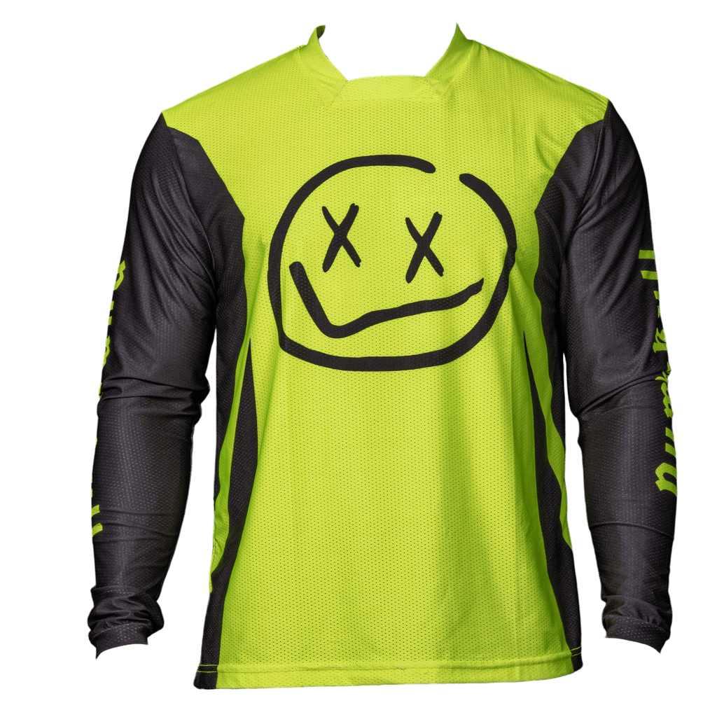 Menace Moto/MTB Jersey 2.0: Neon Yellow – Numbskull