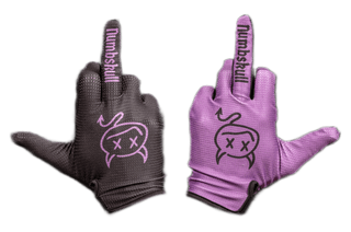 Menace Moto/MTB Gloves: Purple Devil