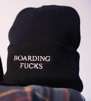 Boarding Fucks Embroidered Beanie