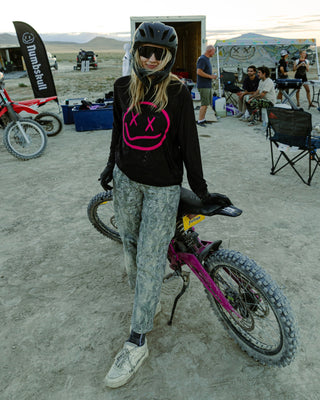 Menace Moto/MTB Jersey 2.0: Black/Pink