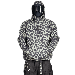 Slacker Snow Jacket: Green Cheetah