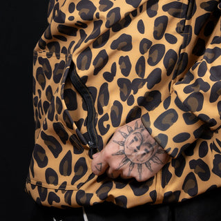 Slacker Snow Jacket: Yellow Cheetah