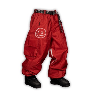 Slacker Baggy Snow Pant 2.0: Brick