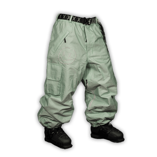 Slacker Baggy Snow Pant 2.0: Mint