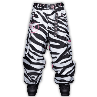 Slacker Baggy Snow Pant 2.0: Zebra