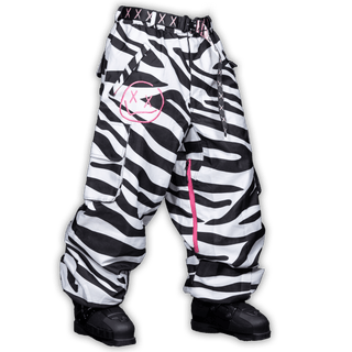 Slacker Baggy Snow Pant 2.0: Zebra