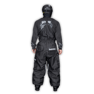 Slacker Baggy Snow Bib: Black