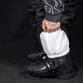 Slacker Baggy Snow Bib: Black