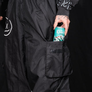 Slacker Baggy Snow Bib: Black