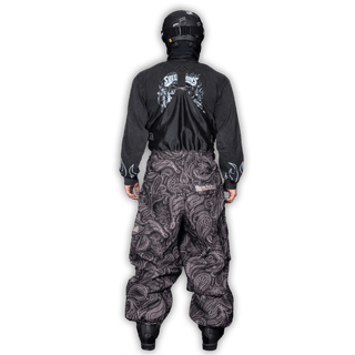Slacker Baggy Snow Bib: Paisley
