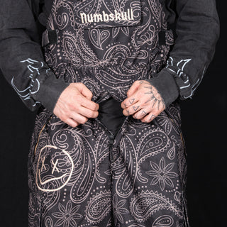 Slacker Baggy Snow Bib: Paisley