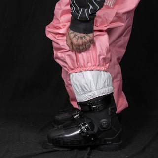 Slacker Baggy Snow Bib: Pink