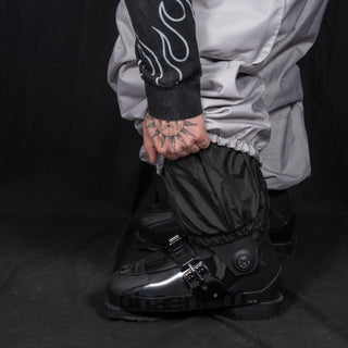 Slacker Baggy Snow Bib: Grey