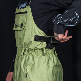 Slacker Baggy Snow Bib: Keylime