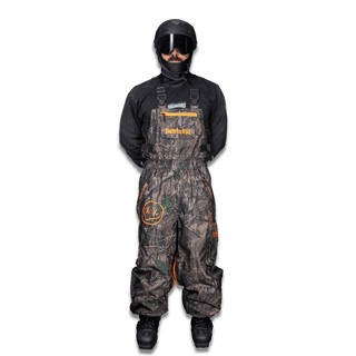 Slacker Baggy Snow Bib: Tree Camo
