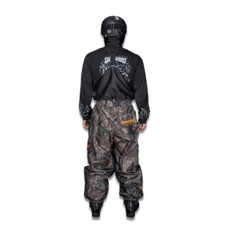 Slacker Baggy Snow Bib: Tree Camo