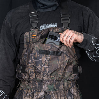 Slacker Baggy Snow Bib: Tree Camo