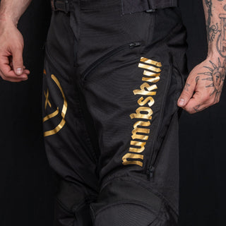Menace Moto Pant 2.0: Black/Gold
