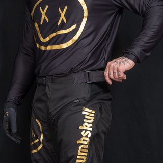 Menace Moto Pant 2.0: Black/Gold