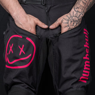 Menace Moto Pant 2.0: Black/Pink