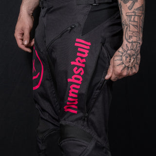 Menace Moto Pant 2.0: Black/Pink