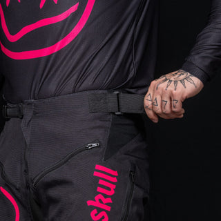 Menace Moto Pant 2.0: Black/Pink