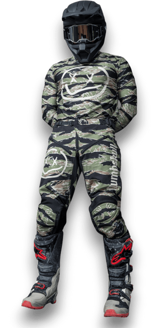 Menace Moto Pant 2.0: Green Tiger