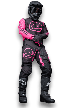 Menace Moto Pant 2.0: Neon Pink