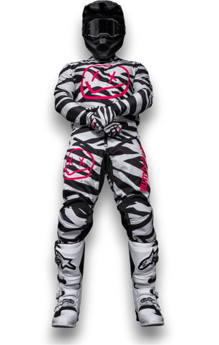 Menace Moto Pant 2.0: Zebra