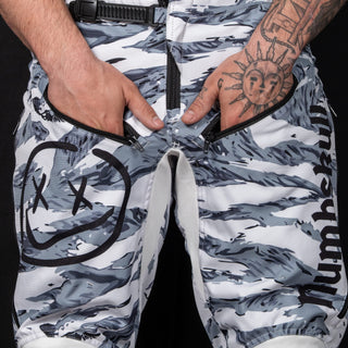 Menace Moto Pant 2.0: White Tiger