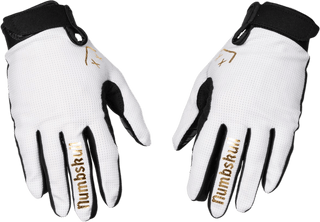 Menace Moto/MTB Gloves 2.0: White/Gold