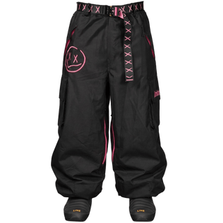 Slacker Snow Pant 3.0: Black/Pink