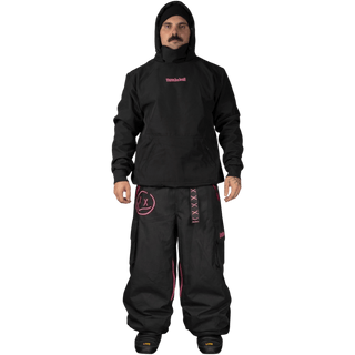 Slacker Snow Pant 3.0: Black/Pink