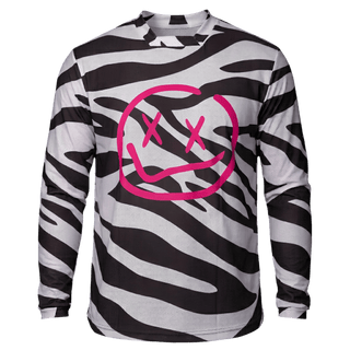 Menace Moto/MTB Jersey 2.0: Zebra
