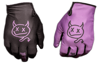 Menace Moto/MTB Gloves: Purple Devil