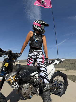 Menace Moto Pant 2.0: Zebra