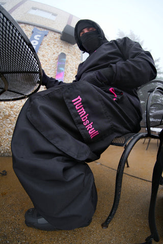 Slacker Snow Pant 3.0: Black/Pink