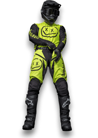 Menace Moto Pant 2.0: Neon Yellow - Numbskull