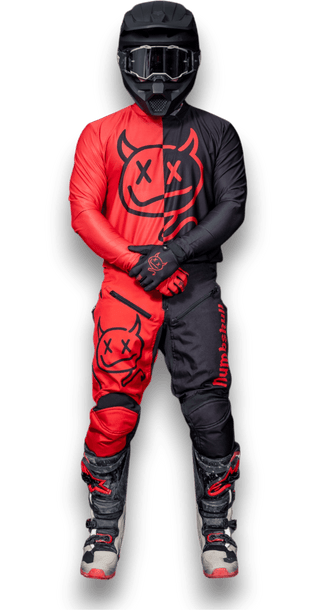 Menace Moto Pant 2.0: Red Devil - Numbskull