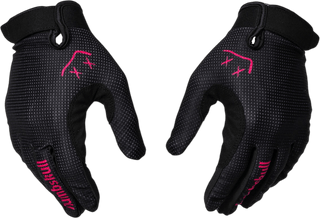 Menace Moto/MTB Gloves 2.0: Black/Pink - Numbskull