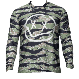 Menace Moto/MTB Jersey 2.0: Green Tiger - Numbskull