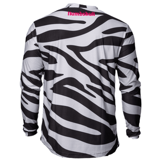 Menace Moto/MTB Jersey 2.0: Zebra - Numbskull