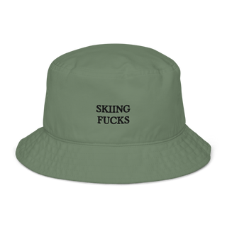 Skiing Fucks Embroidered Bucket Hat